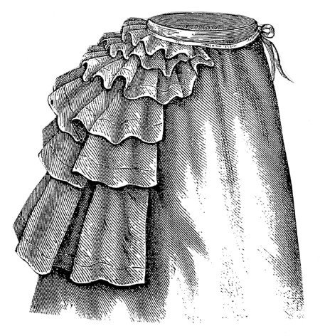 AP 1460 Tournure aus steifem Mousselin 1869